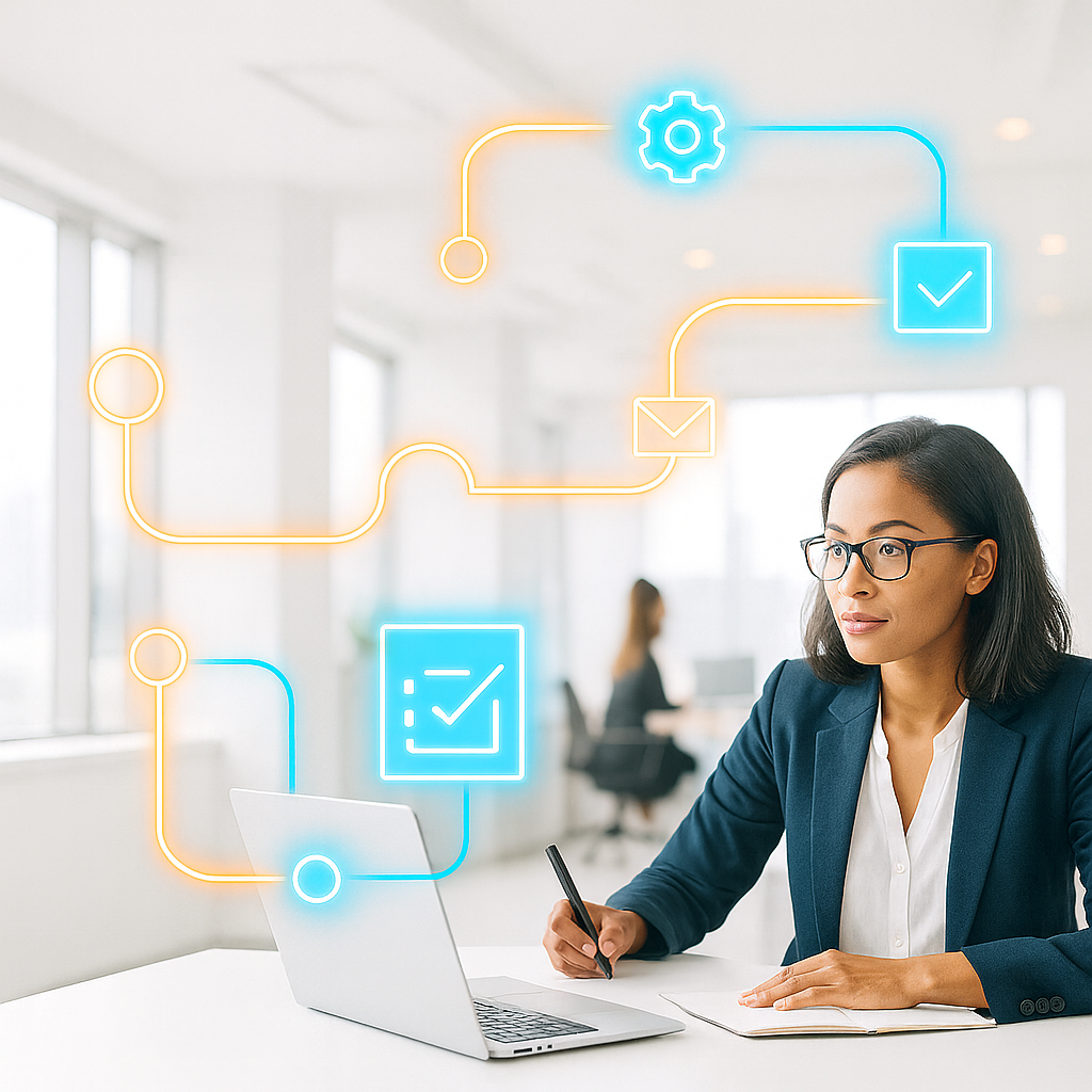 Facilitator guiding a digital transformation workshop