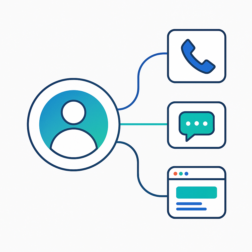 Reserve space for an illustration of Avaya and Salesforce working together.